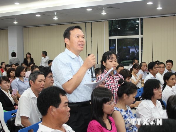 An investor states at a meeting between Binh Duong authorities and 100 foreign companies in the province (Photo: VNA) An investor states at a meeting between Binh Duong authorities and 100 foreign companies in the province (Photo: VNA)